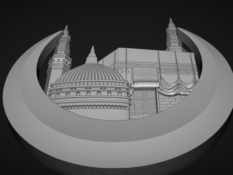 Makka Madina Kaaba 3Dプリントモデル