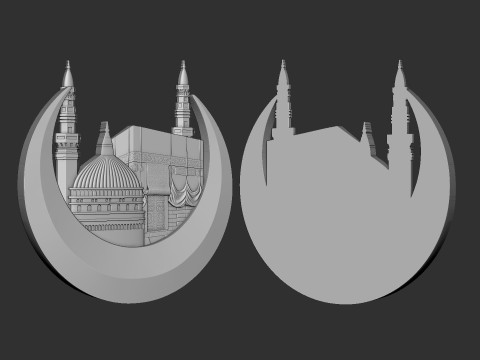 Makka Madina Kaaba 3Dプリントモデル