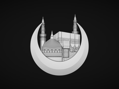 Makka Madina Kaaba 3Dプリントモデル