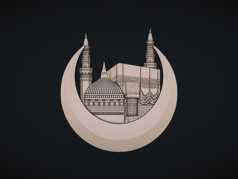 Makka Madina Kaaba 3Dプリントモデル