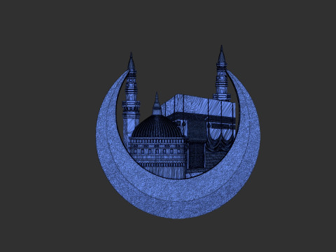 Makka Madina Kaaba 3Dプリントモデル