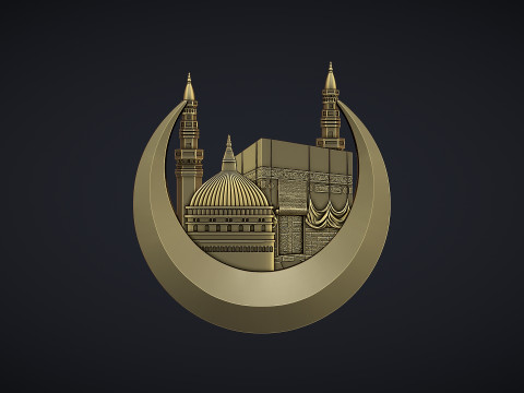 Makka Madina Kaaba 3Dプリントモデル