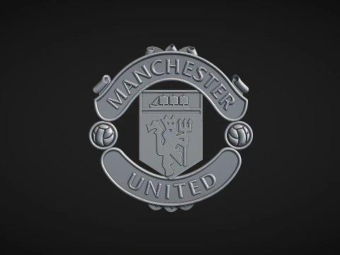 Logotipo do Manchester United Modelo de Impressão 3D