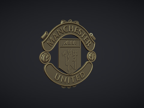 Manchester United logo 3D Print Model