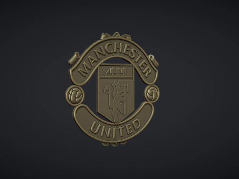 Manchester United logo 3D Print Model
