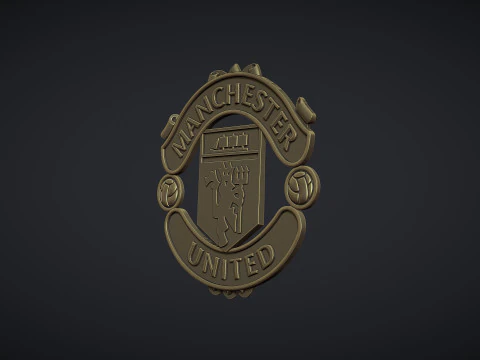 Manchester United logo 3D Print Model