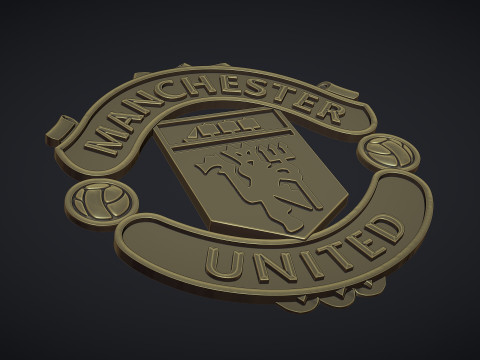 Manchester United logo 3D Print Model