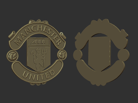 Manchester United logo 3D Print Model
