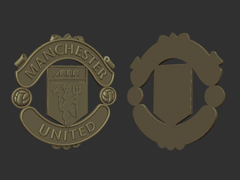 Manchester United logo 3D Print Model