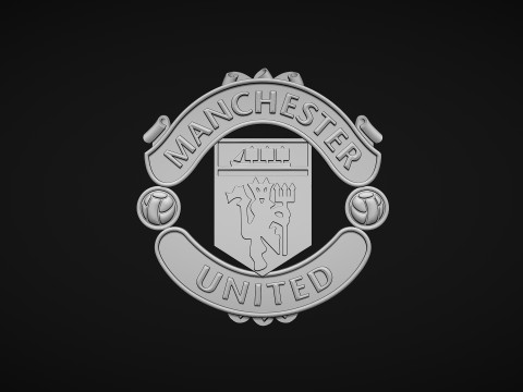 Manchester United logo 3D Print Model