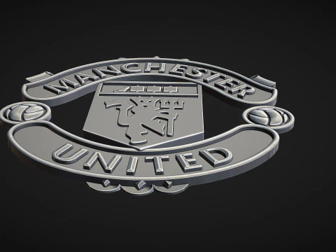 Manchester United logo 3D Print Model