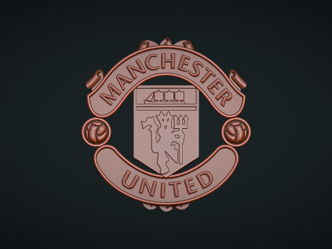Manchester United logo 3D Print Model