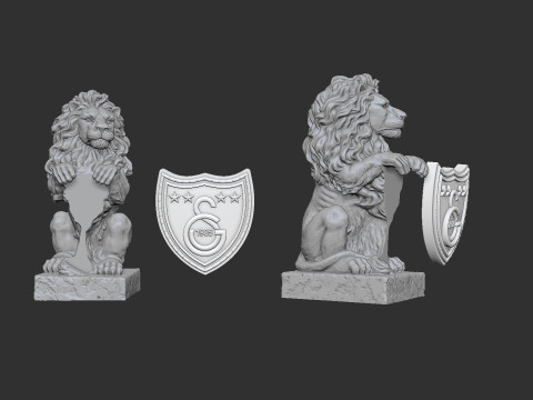 Galatasaray Lion Statue Model do druku 3D