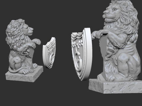 Galatasaray Lion Statue Model do druku 3D
