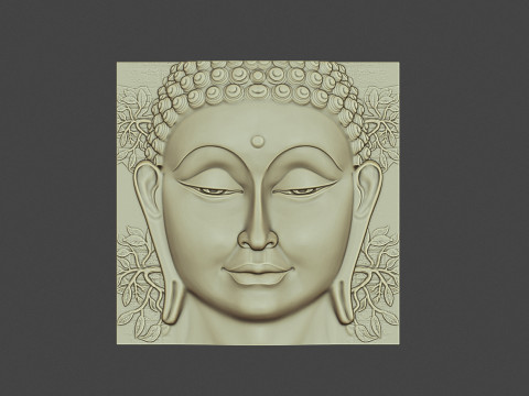 Buddha Head Wall Decor 3D 打印模型