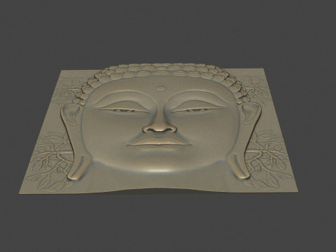 Buddha Head Wall Decor 3D-Druckmodell