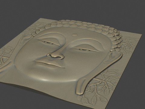 Buddha Head Wall Decor 3D-Druckmodell