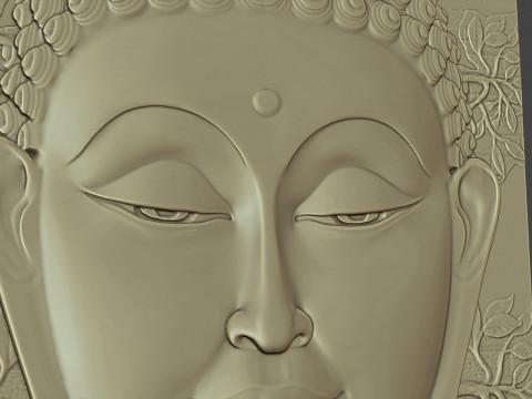 Buddha Head Wall Decor 3D-Druckmodell