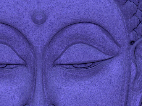 Buddha Head Wall Decor 3D Print Model