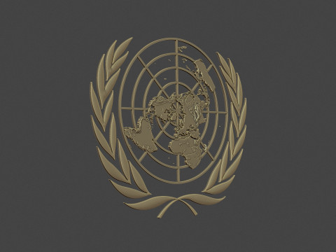 United Nations Logo Modello di stampa 3D