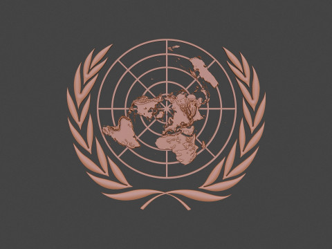 United Nations Logo Modello di stampa 3D