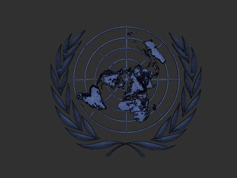 United Nations Logo Modello di stampa 3D