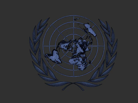 United Nations Logo 3D Print Model