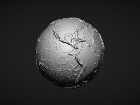 Earth Globe 3D प्रिंट मॉडल