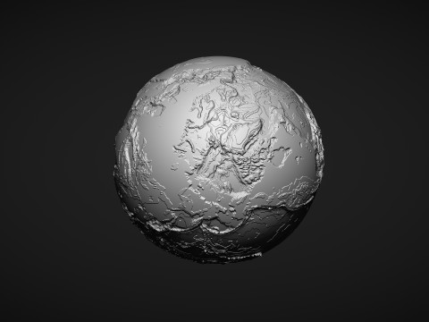 Earth Globe 3D 打印模型