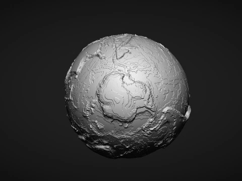 Earth Globe 3D Print Model