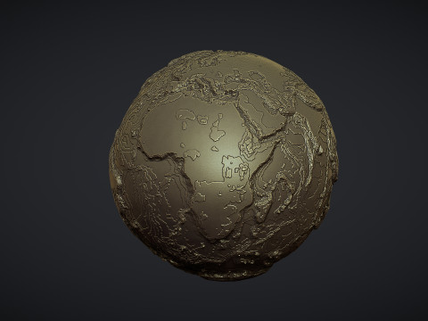 Earth Globe 3D 打印模型