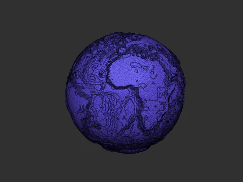 Earth Globe 3D Print Model