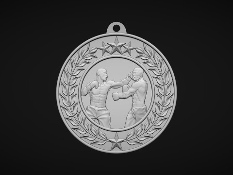 Boxing Medals 3Dプリントモデル