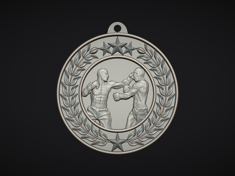 Boxing Medals 3Dプリントモデル