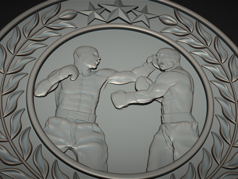 Boxing Medals 3Dプリントモデル