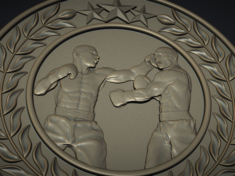 Boxing Medals 3Dプリントモデル