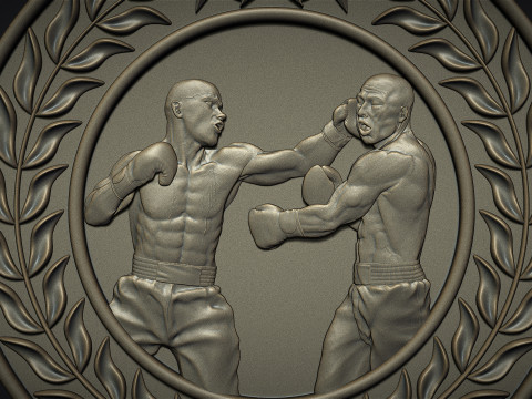 Boxing Medals 3Dプリントモデル