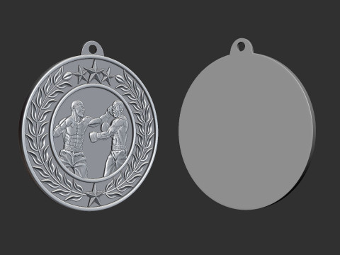 Boxing Medals 3Dプリントモデル