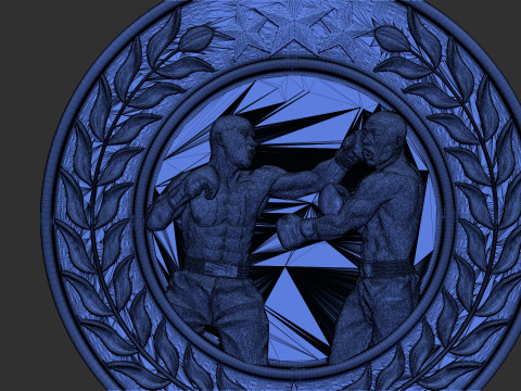 Boxing Medals 3Dプリントモデル