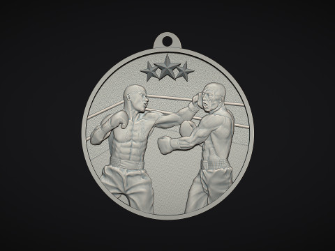 Boxing Medal 3Dプリントモデル