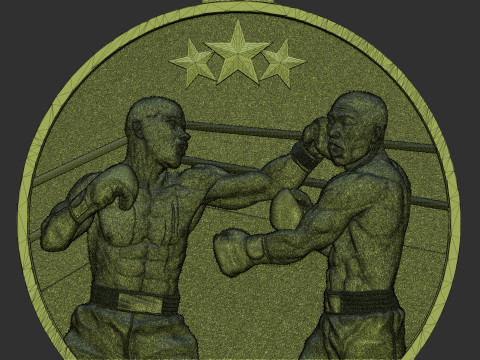 Boxing Medal 3Dプリントモデル