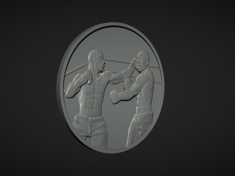 Boxing Medal Modèles 3D en vedette