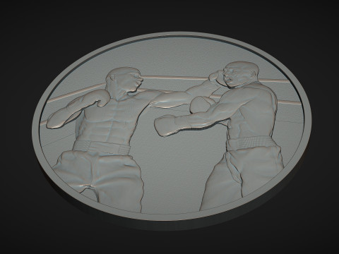 Boxing Medal Modèles 3D en vedette