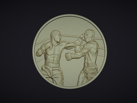 Boxing Medal Modèles 3D en vedette