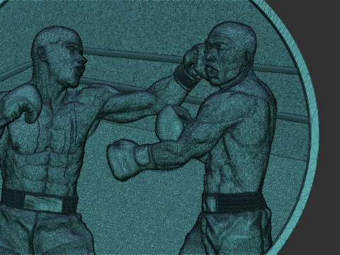 Boxing Medal Modèles 3D en vedette