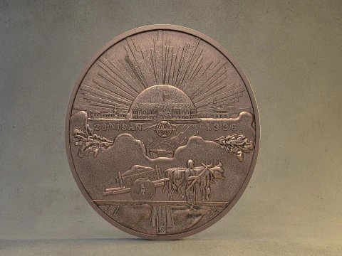 トルキエ名誉勲章 - 独立勲章 3Dプリントモデル