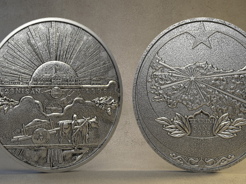 Turkiye Medal of Honor - Medal of Independence 3Dプリントモデル