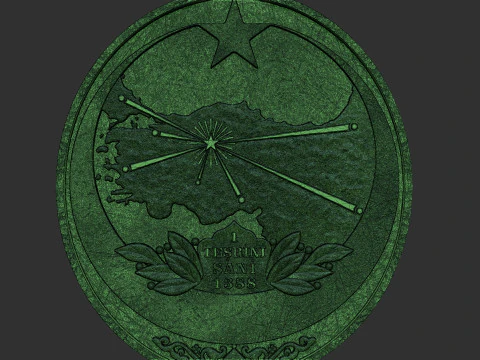 トルキエ名誉勲章 - 独立勲章 3Dプリントモデル