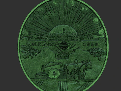 トルキエ名誉勲章 - 独立勲章 3Dプリントモデル