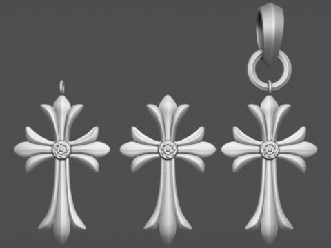 Cross Pendant 3Dプリントモデル